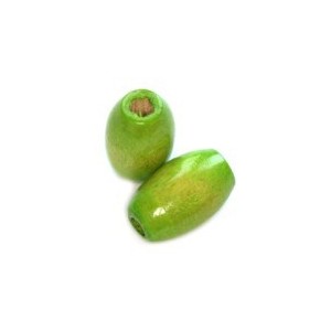 Drvena perla ovalna 12x8 mm Lime 40 komada