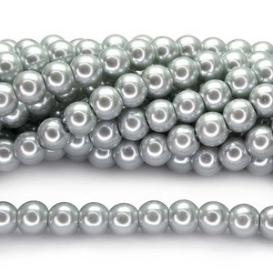Stakleni biser  12 mm Silver