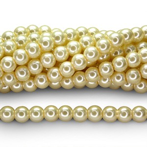 Stakleni biser 12 mm Lemon Shiffon