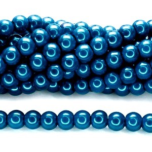 Stakleni biser  12 mm Steel Blue