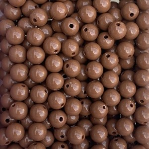 Akrilna perla 10 mm Cacao