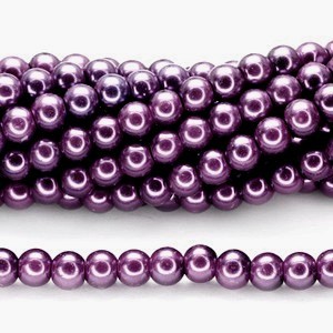 Stakleni biser 14 mm Orchid