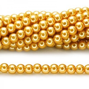 Stakleni biser 14 mm Antique Gold