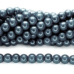 Stakleni biser 14 mm Steel Blue