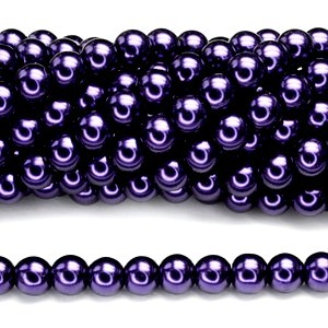 Stakleni biser 14 mm Lilac
