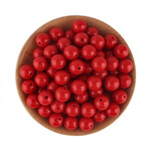 Akrila perla 8 mm Red