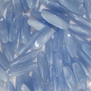 Aquamarin imitacija akrilna perla 28x9 mm