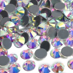 Flat Back Chaton Crystal AB