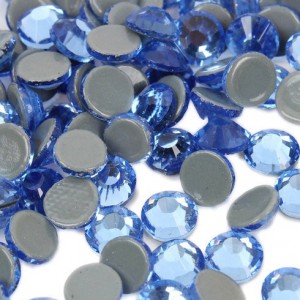 Flat Back Chaton Light Sapphire
