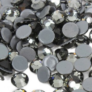 Flat Back Chaton Black Diamond