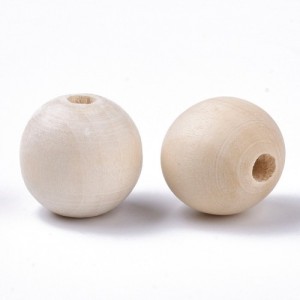 Natur drvena perla 25 mm