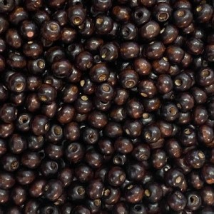 Drvena perla 8 mm Tamno Braon