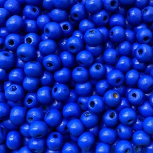 Drvena perla 8 mm Royal Blue