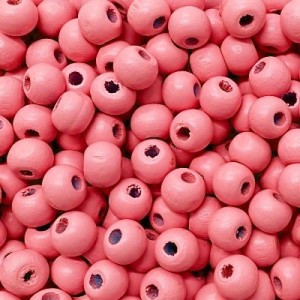 Drvena perla 8 mm Coral