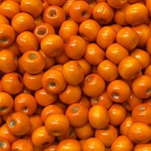 Drvena perla 8 mm Orange