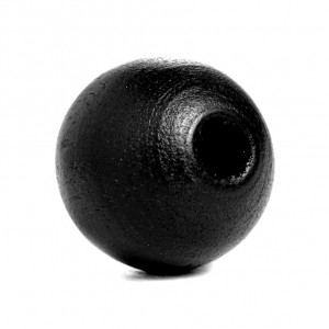 Drvena perla 12 mm Crna