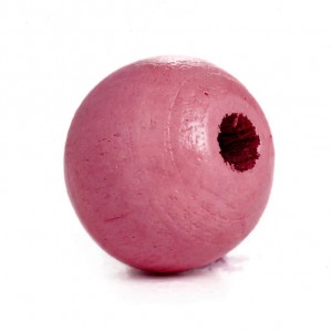 Drvena perla 12 mm Bordo