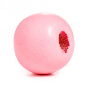 Drvena perla 14 mm Roze