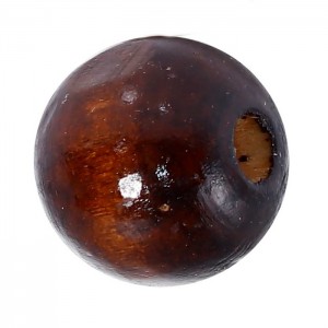 Drvena perla 12 mm Braon