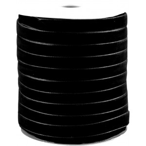 Pliš traka Black 10 mm