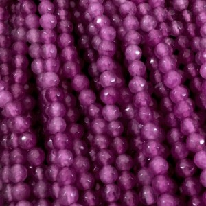 Jade fasetiran  6 mm Fushia