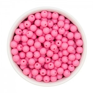 Akrilna perla 8 mm Bubblegum Pink