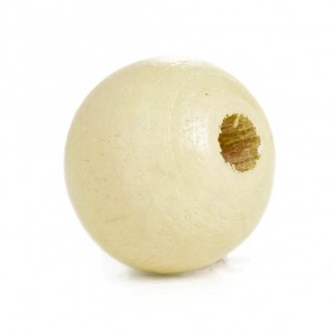 Drvena perla 12 mm Ivory