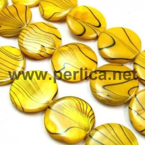 Sedef perla 20x20 mm Zuta
