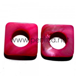 Sedef perla kvadrat 25x25 mm Roze