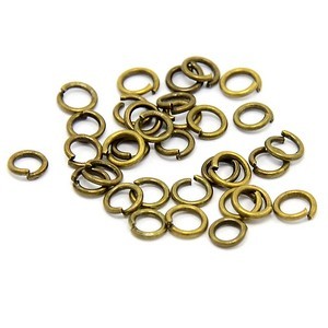 Metalne alke 6 mm Bronza ca 173 komada