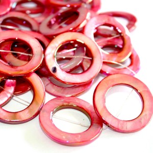 Sedef perla tocak 30x30 mm Roze AB
