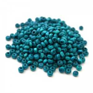 Drvena perla 4 mm Plava