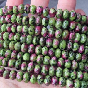 Ruby in Zoisite Rondele