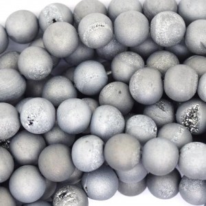 Druzy Ahat Silver