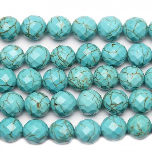 Fasetiran Tirkizni Howlite