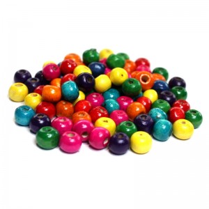 Drvena perla 8 mm Miks