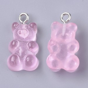 Resin privezak Meda Roze