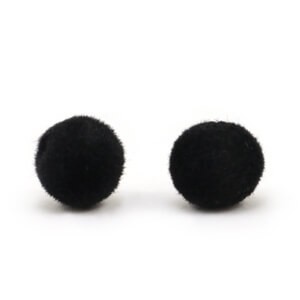 Plisana perla 12 mm Crna