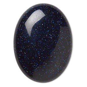 Gold Stone Oval 20 mm